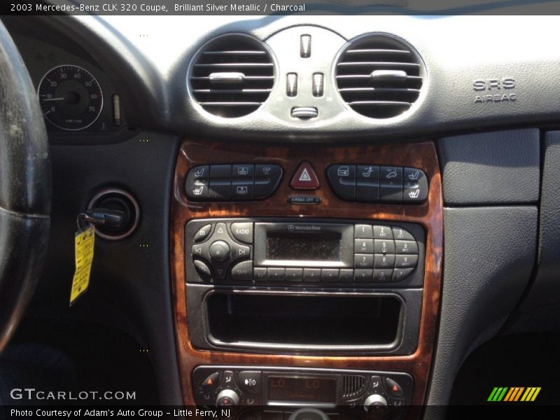 Brilliant Silver Metallic / Charcoal 2003 Mercedes-Benz CLK 320 Coupe