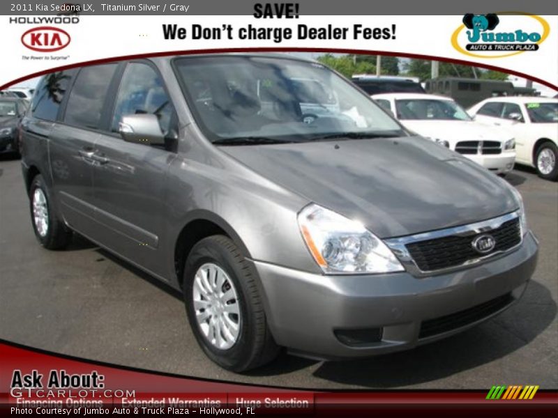 Titanium Silver / Gray 2011 Kia Sedona LX