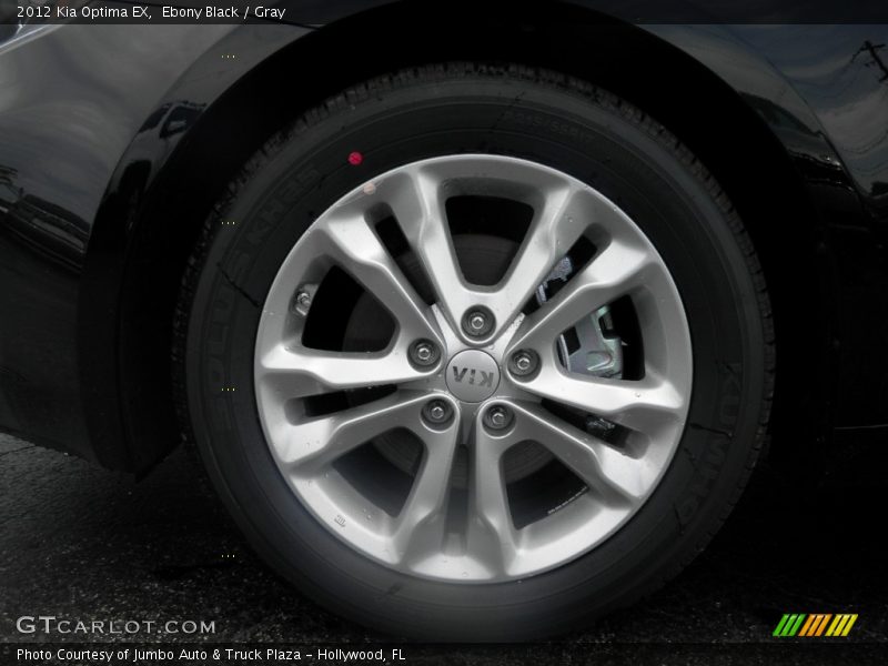 Ebony Black / Gray 2012 Kia Optima EX