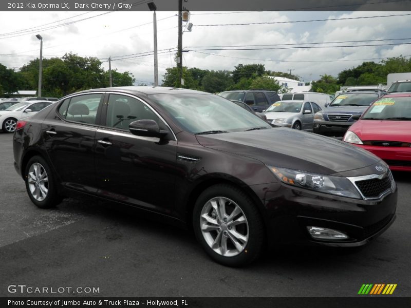 Dark Cherry / Gray 2012 Kia Optima LX