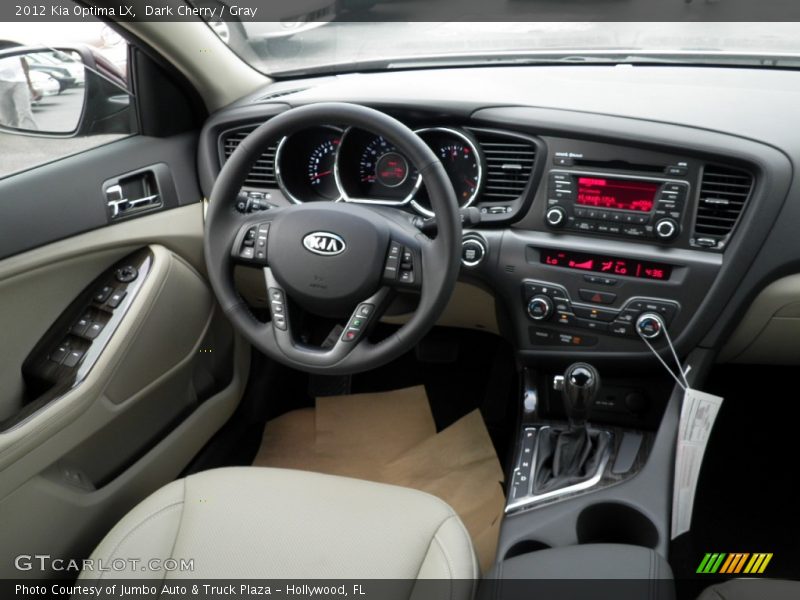 Dark Cherry / Gray 2012 Kia Optima LX