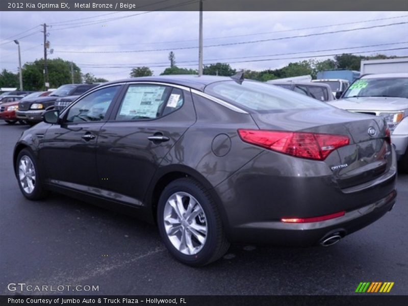 Metal Bronze / Beige 2012 Kia Optima EX