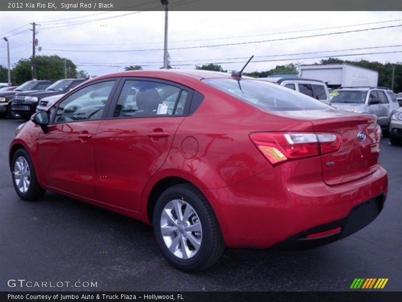Signal Red / Black 2012 Kia Rio EX