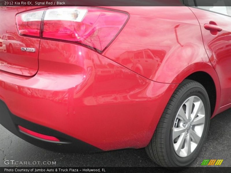 Signal Red / Black 2012 Kia Rio EX