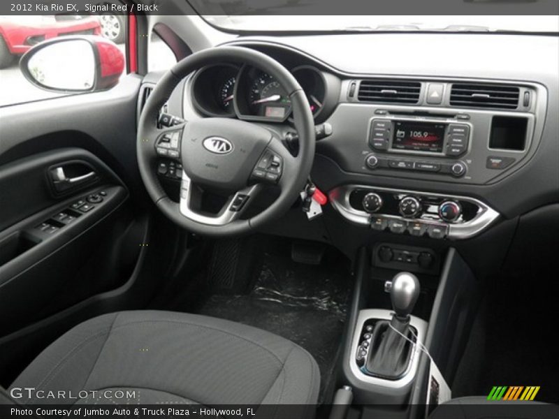 Signal Red / Black 2012 Kia Rio EX