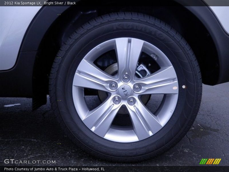 Bright Silver / Black 2012 Kia Sportage LX