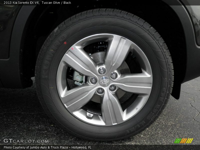 Tuscan Olive / Black 2013 Kia Sorento EX V6