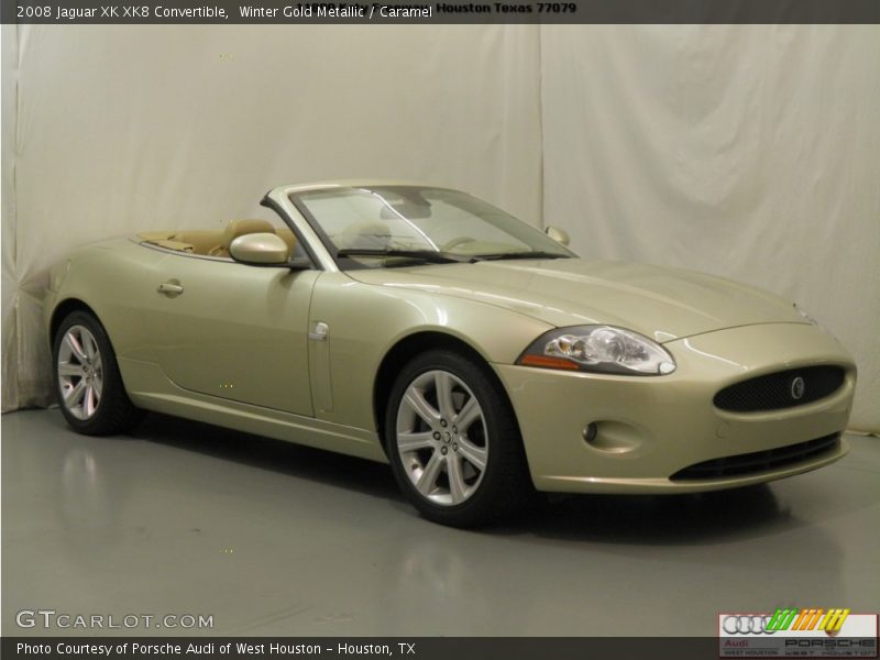 Winter Gold Metallic / Caramel 2008 Jaguar XK XK8 Convertible