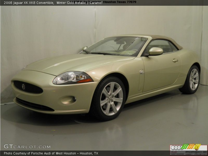 Winter Gold Metallic / Caramel 2008 Jaguar XK XK8 Convertible