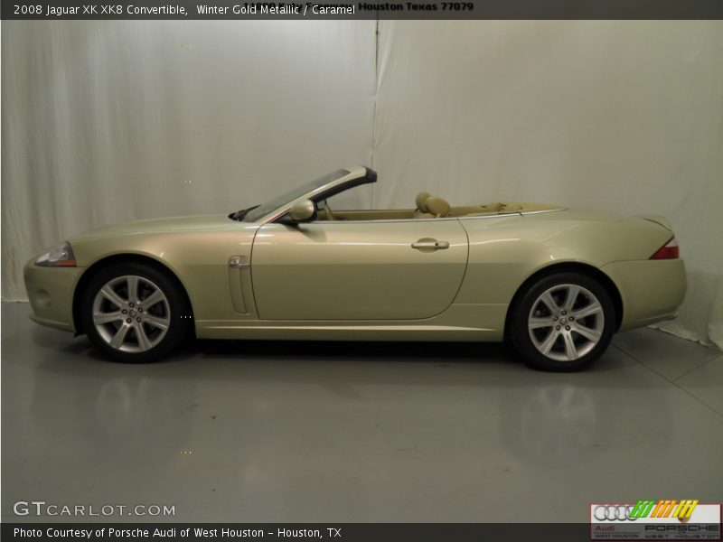 Winter Gold Metallic / Caramel 2008 Jaguar XK XK8 Convertible