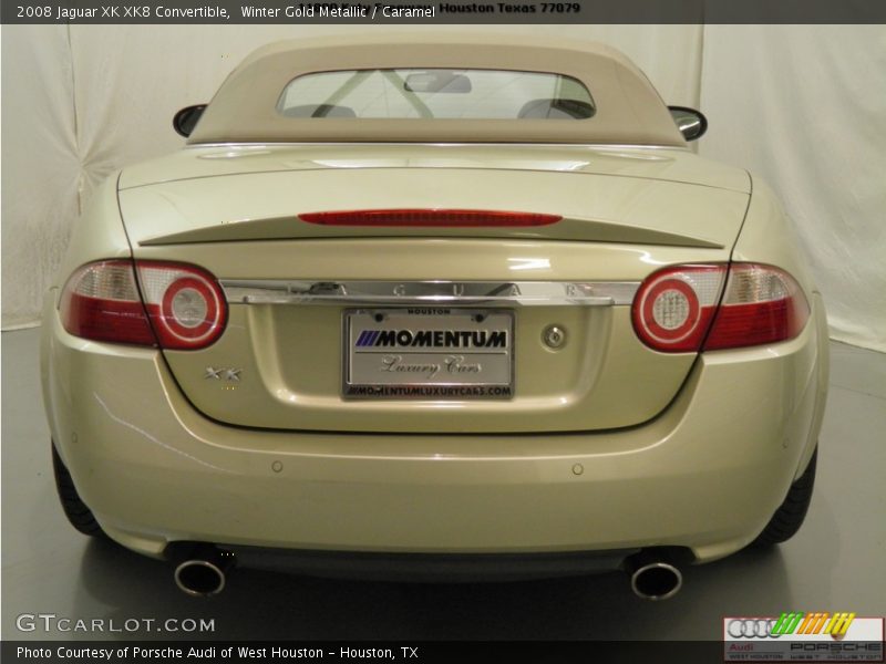 Winter Gold Metallic / Caramel 2008 Jaguar XK XK8 Convertible