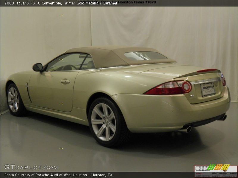 Winter Gold Metallic / Caramel 2008 Jaguar XK XK8 Convertible