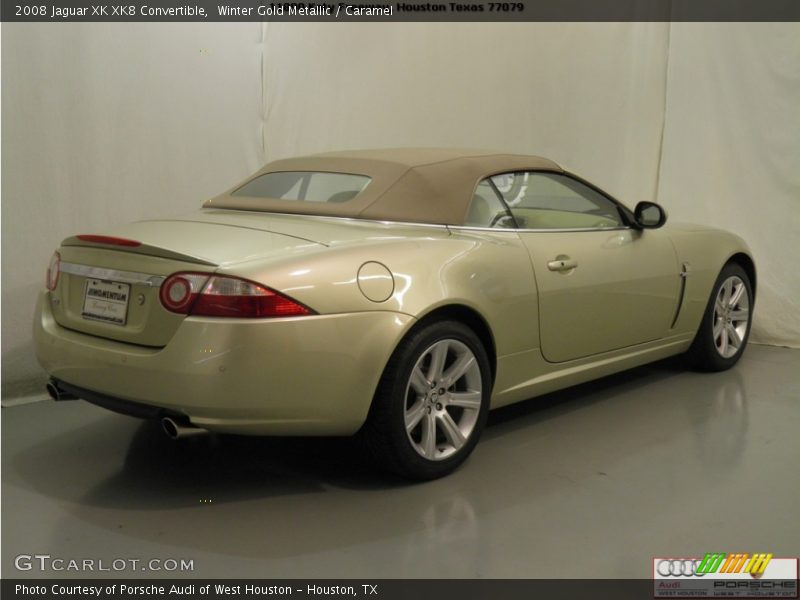 Winter Gold Metallic / Caramel 2008 Jaguar XK XK8 Convertible