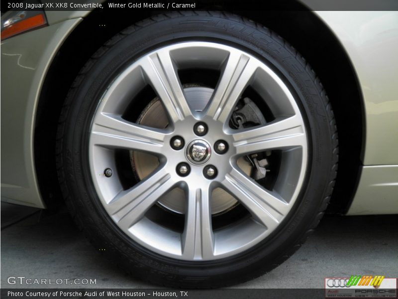 Winter Gold Metallic / Caramel 2008 Jaguar XK XK8 Convertible