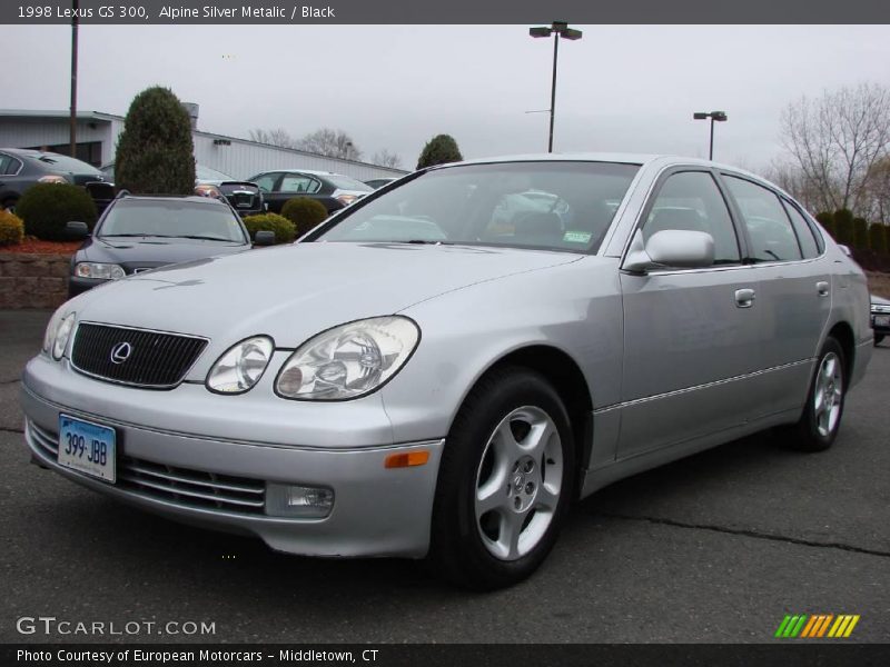 Alpine Silver Metalic / Black 1998 Lexus GS 300