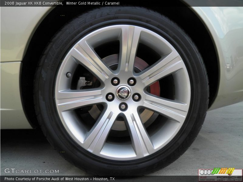 Winter Gold Metallic / Caramel 2008 Jaguar XK XK8 Convertible