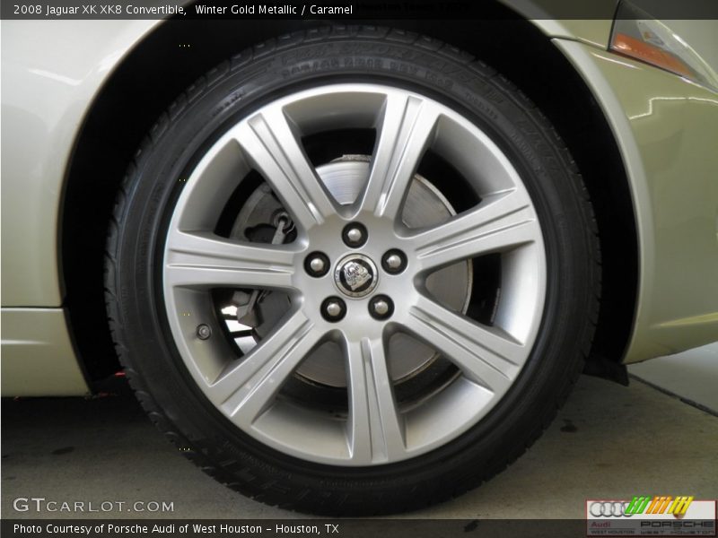 Winter Gold Metallic / Caramel 2008 Jaguar XK XK8 Convertible