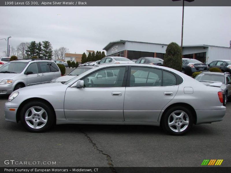 Alpine Silver Metalic / Black 1998 Lexus GS 300