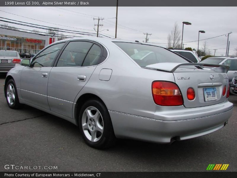 Alpine Silver Metalic / Black 1998 Lexus GS 300