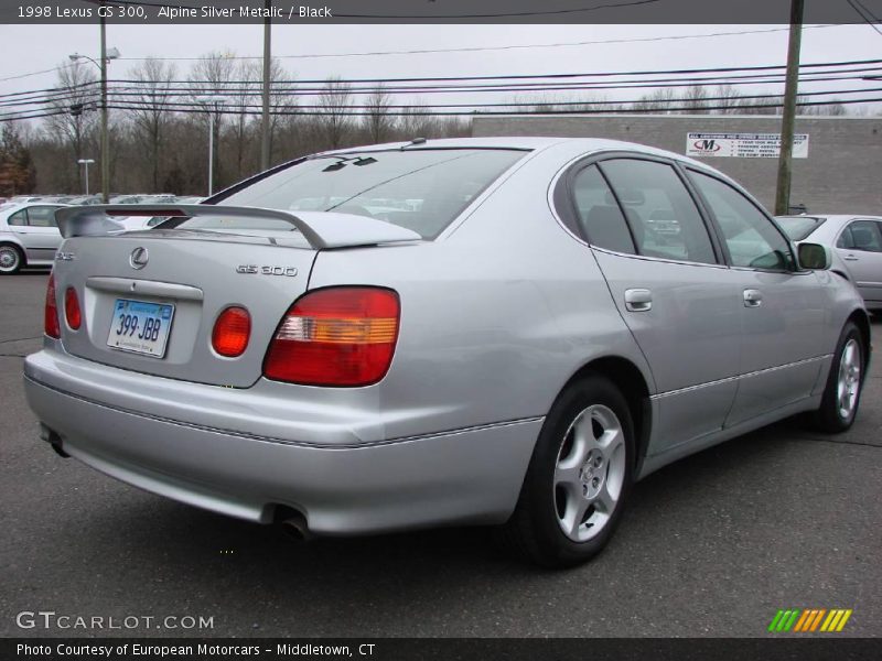 Alpine Silver Metalic / Black 1998 Lexus GS 300