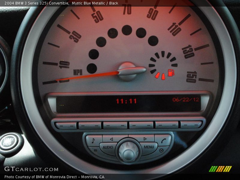 Mystic Blue Metallic / Black 2004 BMW 3 Series 325i Convertible