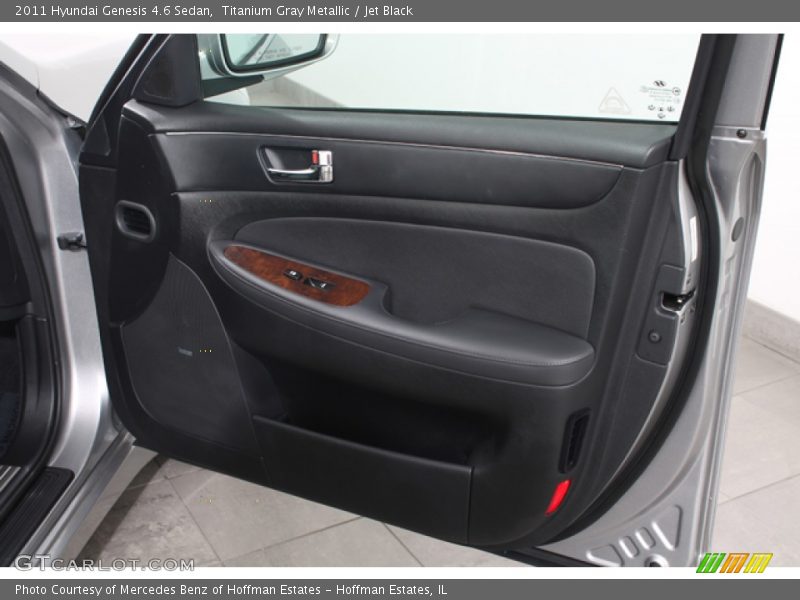 Titanium Gray Metallic / Jet Black 2011 Hyundai Genesis 4.6 Sedan