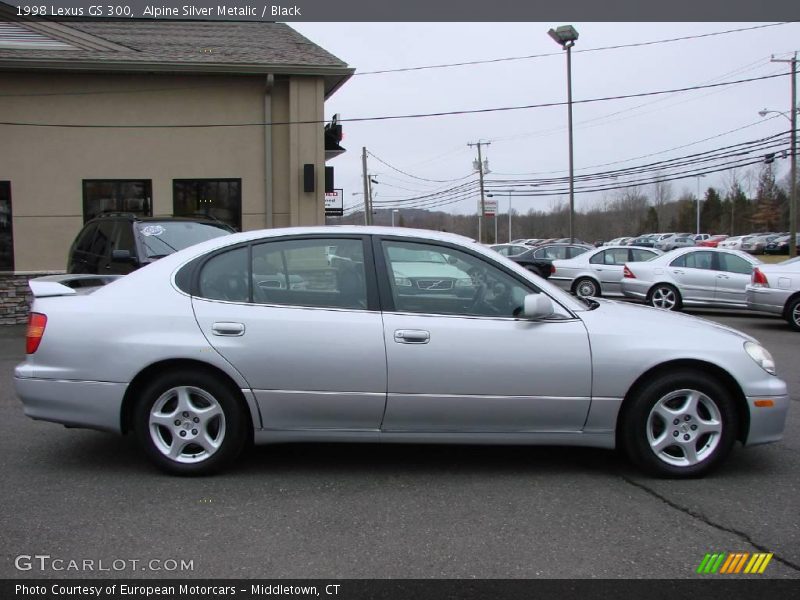 Alpine Silver Metalic / Black 1998 Lexus GS 300
