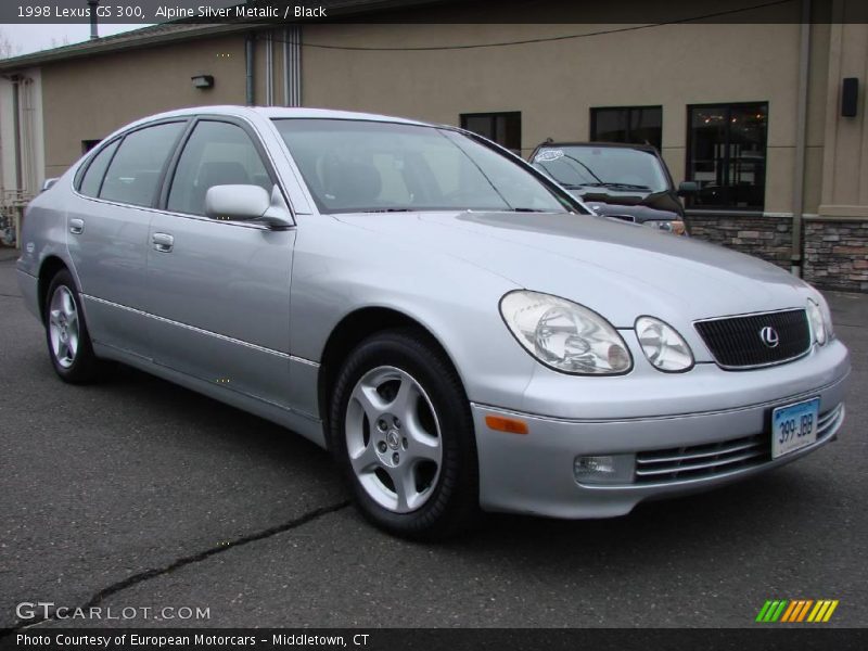Alpine Silver Metalic / Black 1998 Lexus GS 300