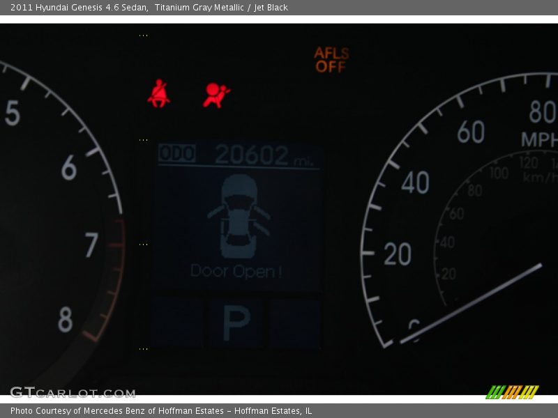 Titanium Gray Metallic / Jet Black 2011 Hyundai Genesis 4.6 Sedan