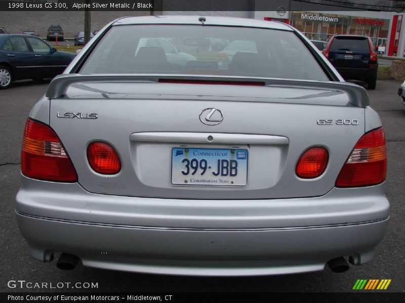 Alpine Silver Metalic / Black 1998 Lexus GS 300