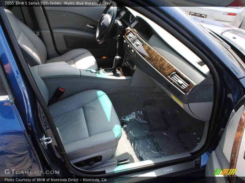 Mystic Blue Metallic / Grey 2005 BMW 5 Series 525i Sedan