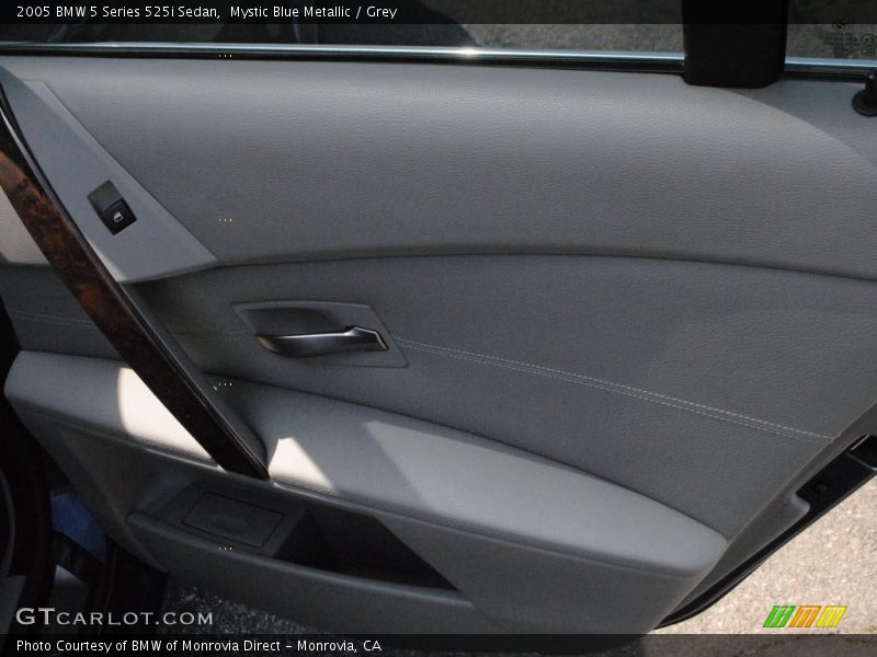 Mystic Blue Metallic / Grey 2005 BMW 5 Series 525i Sedan