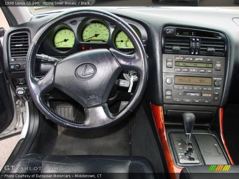 Alpine Silver Metalic / Black 1998 Lexus GS 300
