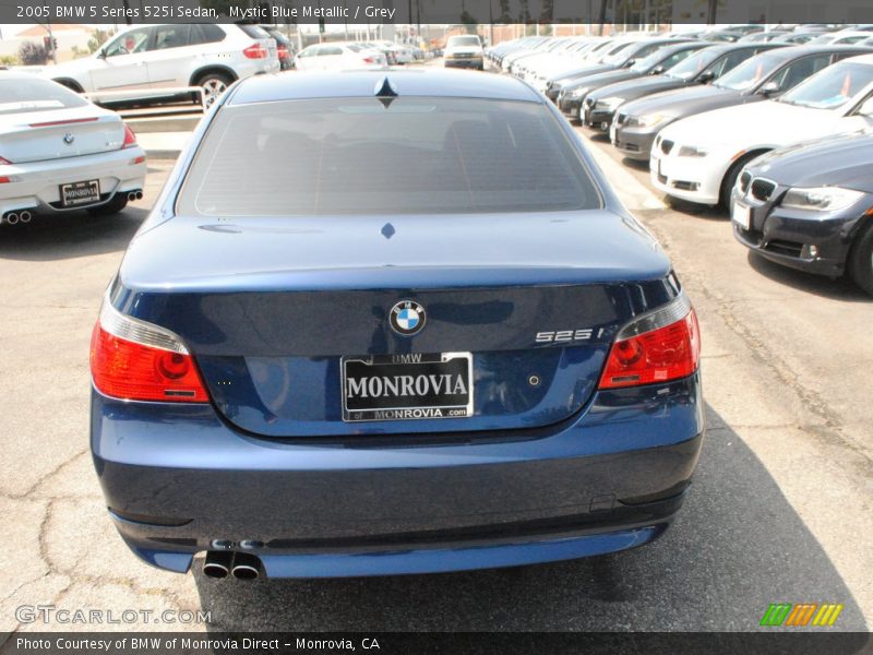 Mystic Blue Metallic / Grey 2005 BMW 5 Series 525i Sedan