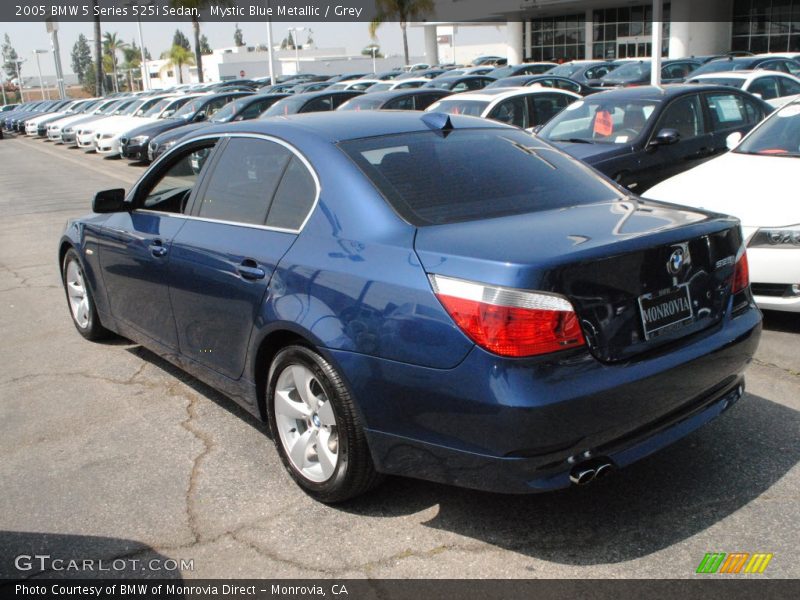 Mystic Blue Metallic / Grey 2005 BMW 5 Series 525i Sedan