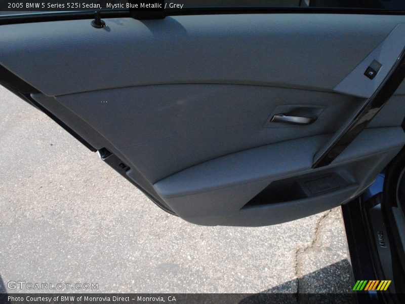 Mystic Blue Metallic / Grey 2005 BMW 5 Series 525i Sedan