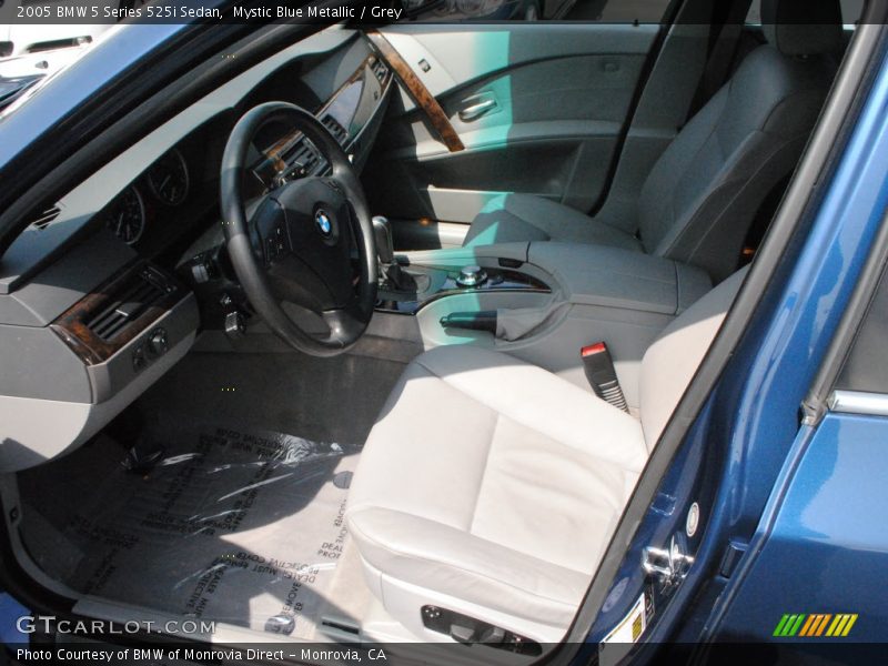 Mystic Blue Metallic / Grey 2005 BMW 5 Series 525i Sedan