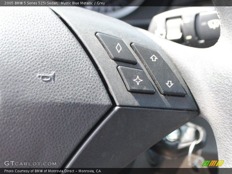 Mystic Blue Metallic / Grey 2005 BMW 5 Series 525i Sedan