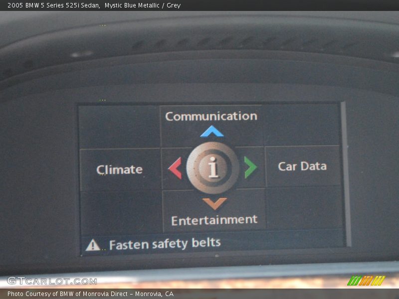 Mystic Blue Metallic / Grey 2005 BMW 5 Series 525i Sedan