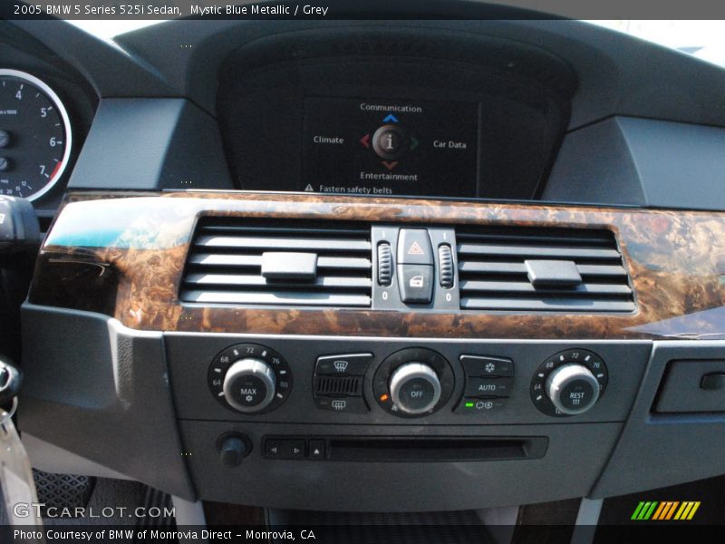 Mystic Blue Metallic / Grey 2005 BMW 5 Series 525i Sedan