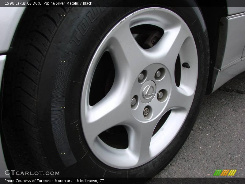Alpine Silver Metalic / Black 1998 Lexus GS 300