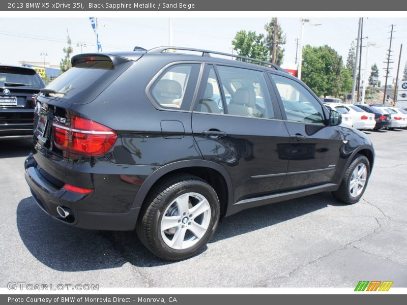 Black Sapphire Metallic / Sand Beige 2013 BMW X5 xDrive 35i