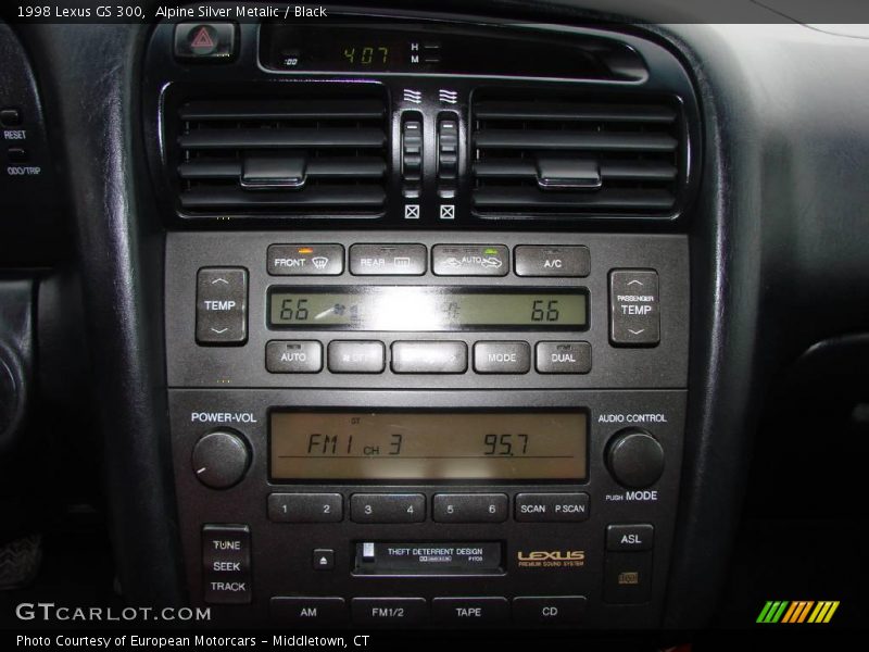 Alpine Silver Metalic / Black 1998 Lexus GS 300