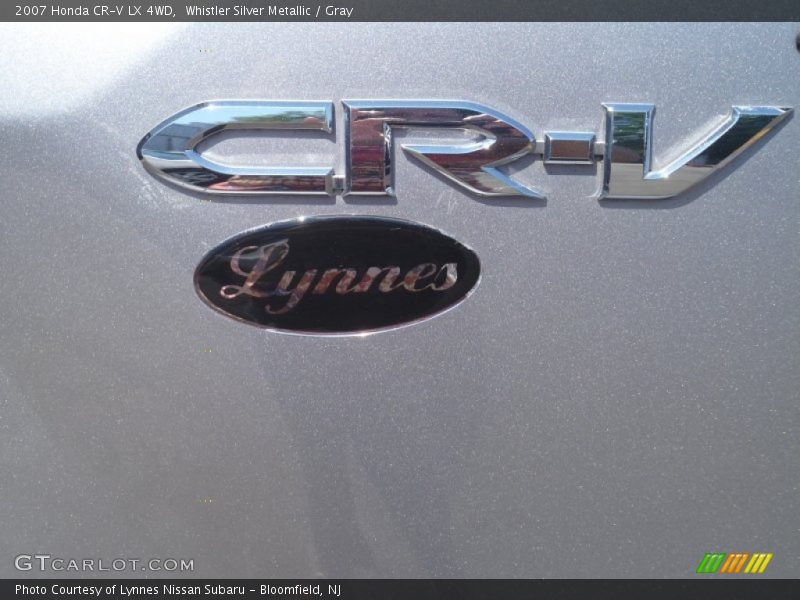 Whistler Silver Metallic / Gray 2007 Honda CR-V LX 4WD
