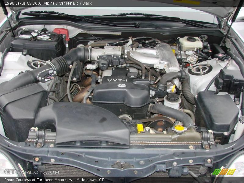 Alpine Silver Metalic / Black 1998 Lexus GS 300