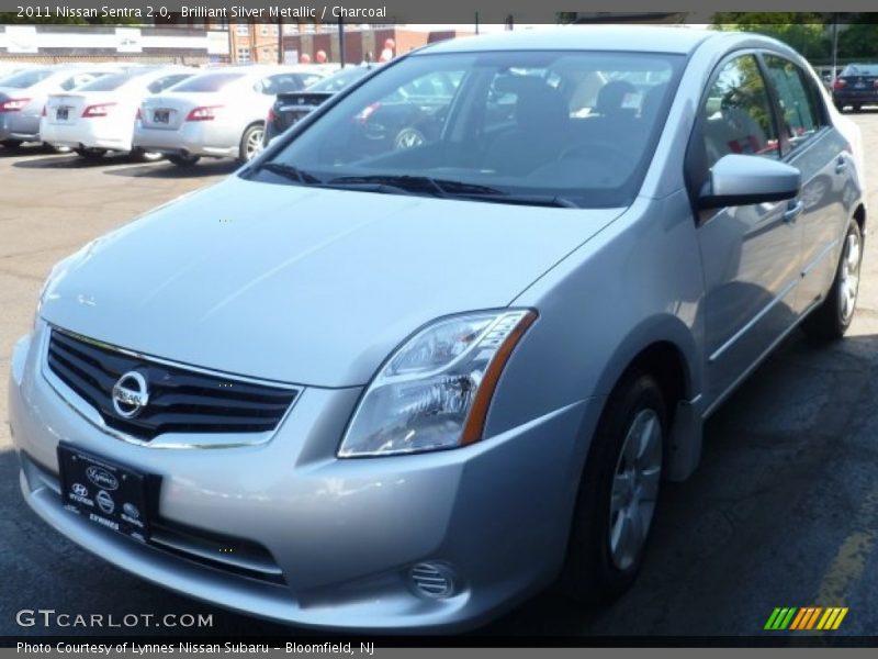 Brilliant Silver Metallic / Charcoal 2011 Nissan Sentra 2.0