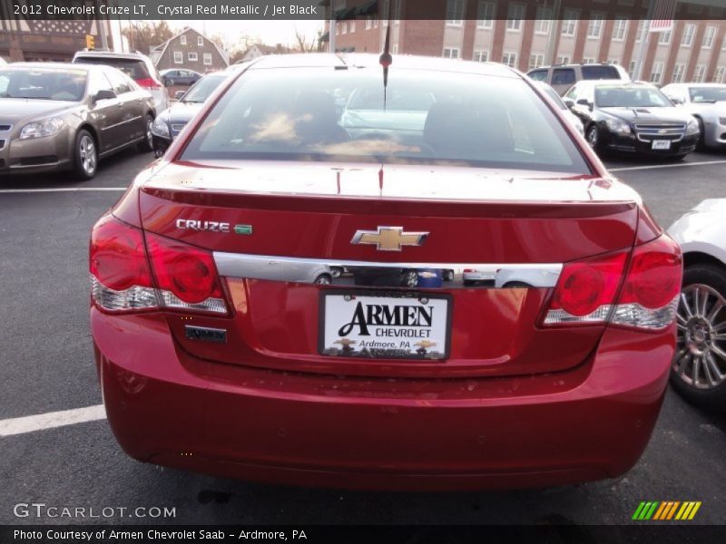 Crystal Red Metallic / Jet Black 2012 Chevrolet Cruze LT