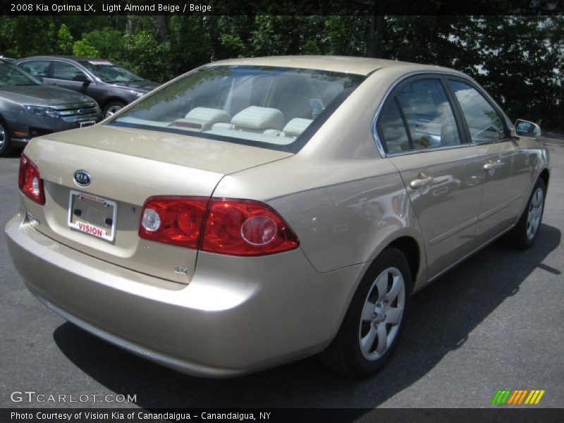 Light Almond Beige / Beige 2008 Kia Optima LX