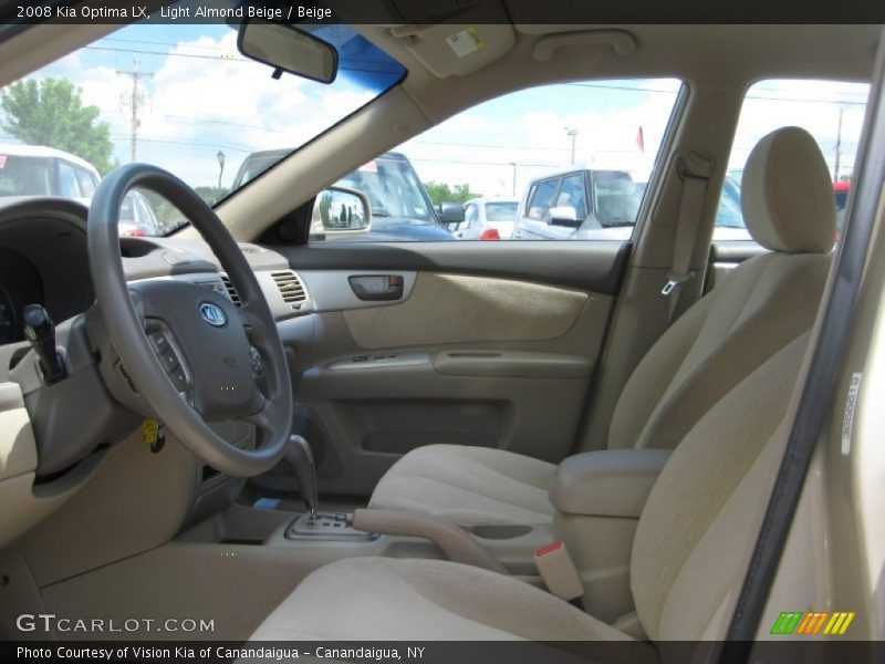 Light Almond Beige / Beige 2008 Kia Optima LX