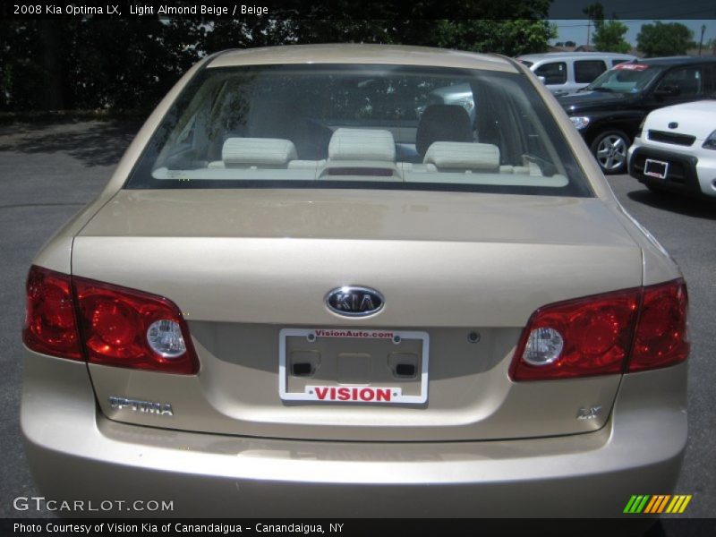 Light Almond Beige / Beige 2008 Kia Optima LX